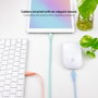 Nanocable Pack de 3 Cables Lightning a USB 2.0 Mallados, 1 m, Rosa, Azul y Verde